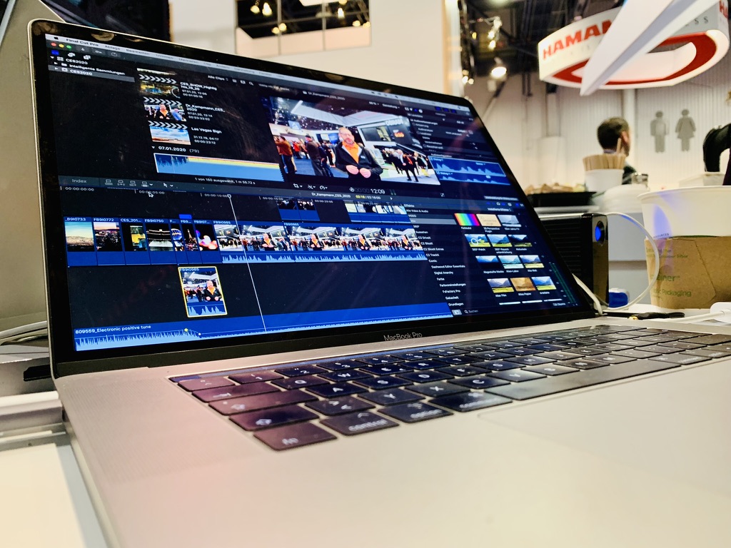 Live-Editing auf der CES Las Vegas 2020 — Final Cut Pro auf der Messe