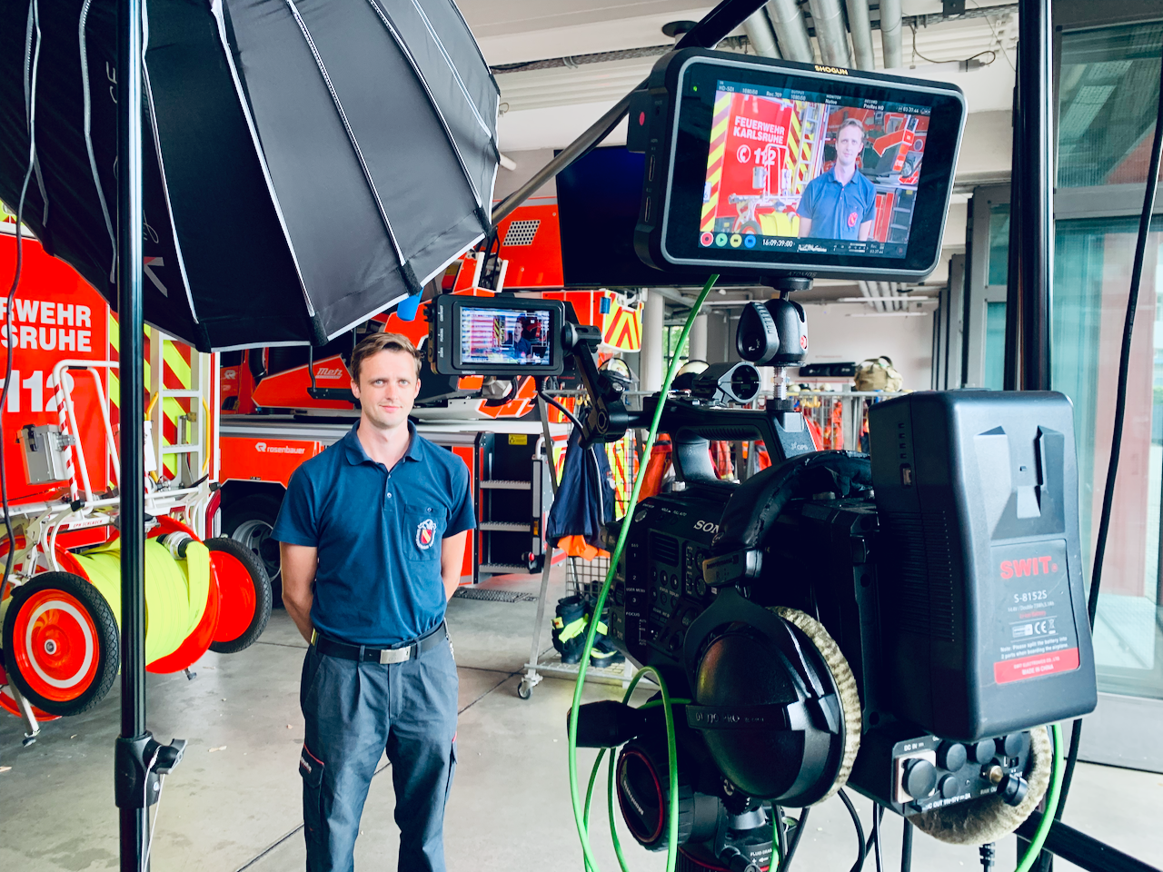 Interview Imagefilm - Sony S35 4K-Filmproduktion Feuerwehr Karlsruhe 2025