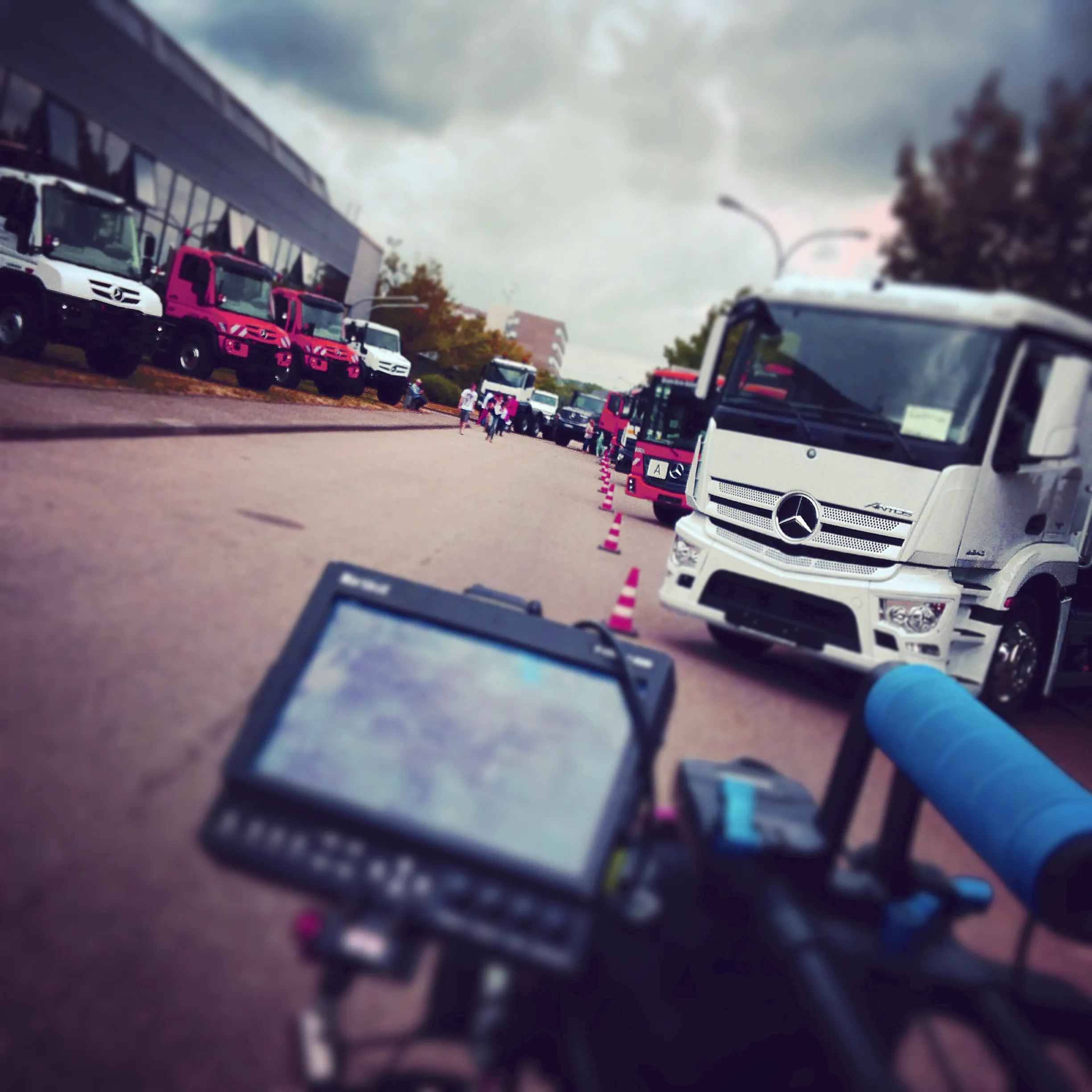 Dreharbeiten Tag der offenen Tür Daimler Werk Wörth