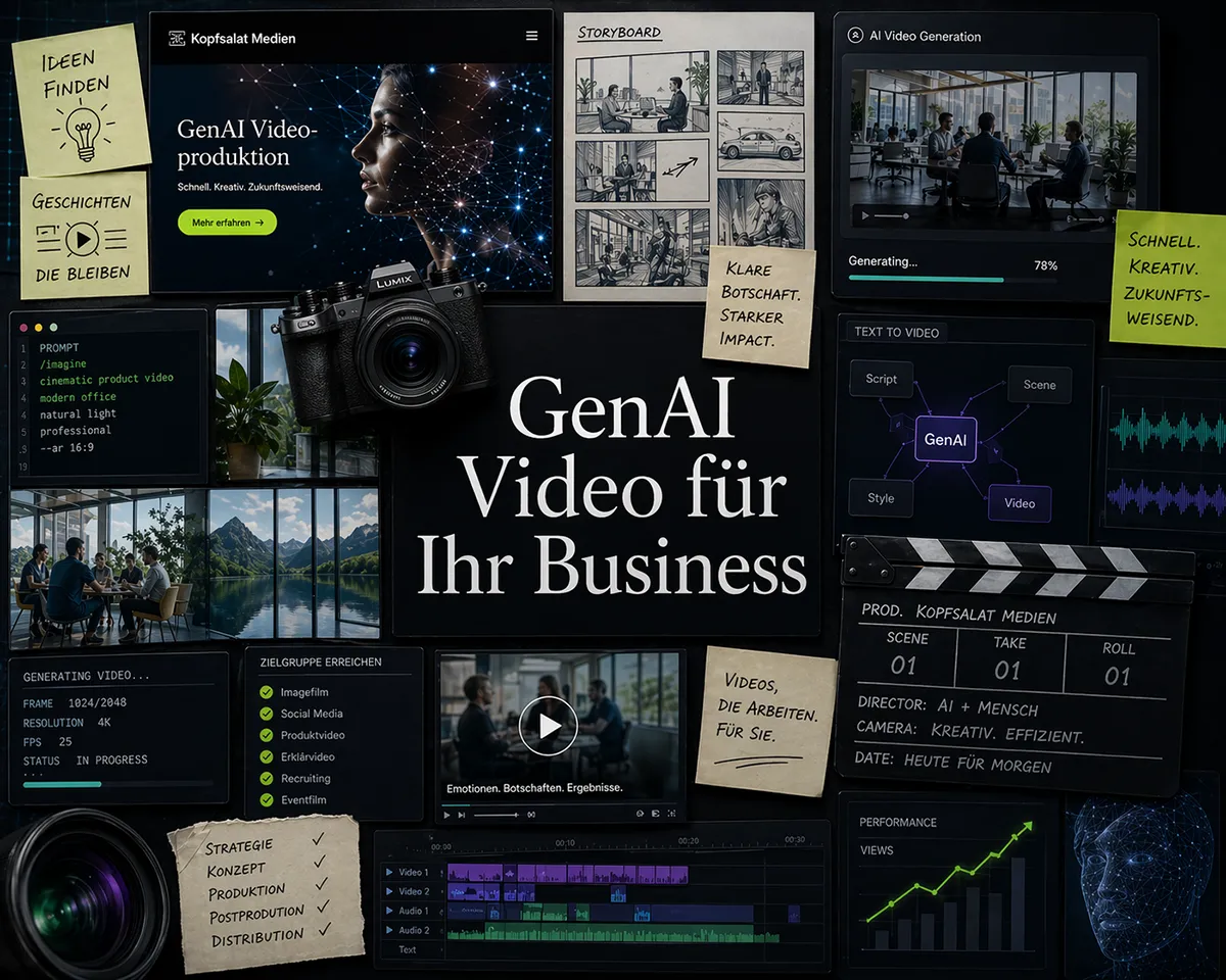 GenAI Videoproduktion B2B Kopfsalat Medien